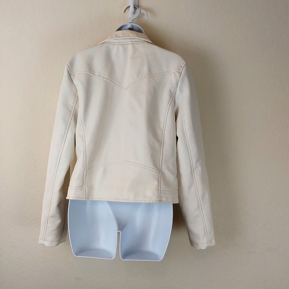 Blank NYC White Leather Moto Jacket - Picture 3 of 12